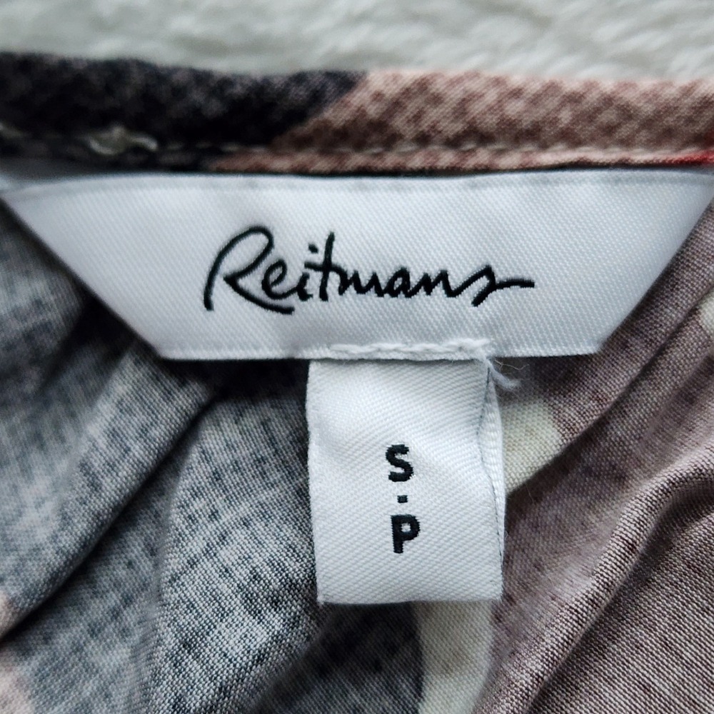 Reitmans Jumpsuit Womens Small Multicolor Abstract Wide Leg Summer Romper Artsy - Picture 5 of 16